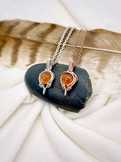 Tiny But Mighty Necklace - Carnelian