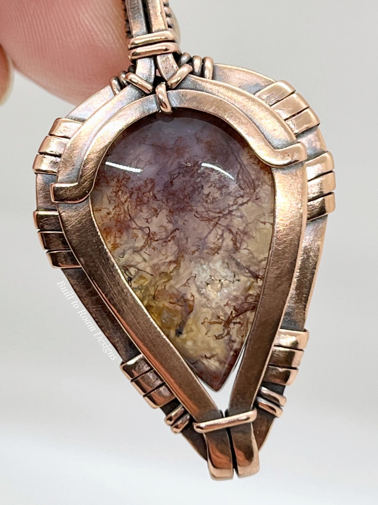 Forest - Purple Moss Agate - Quartz Inclusion