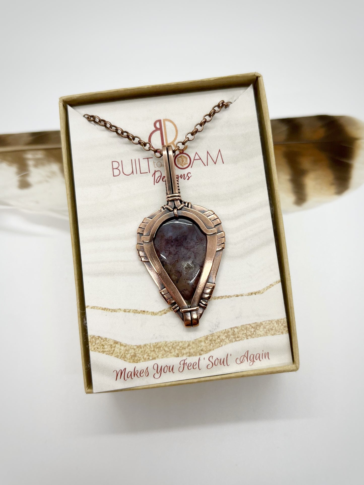 Forest - Purple Moss Agate - Quartz Inclusion
