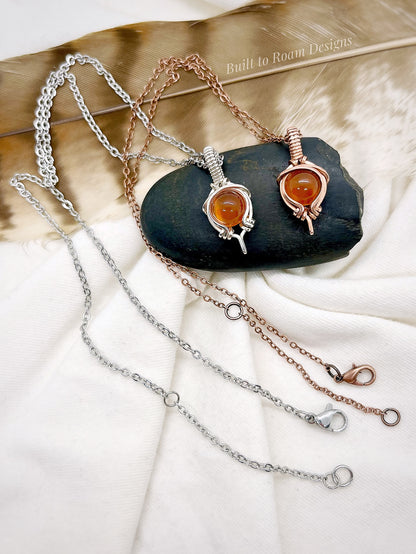 Tiny But Mighty Necklace - Carnelian