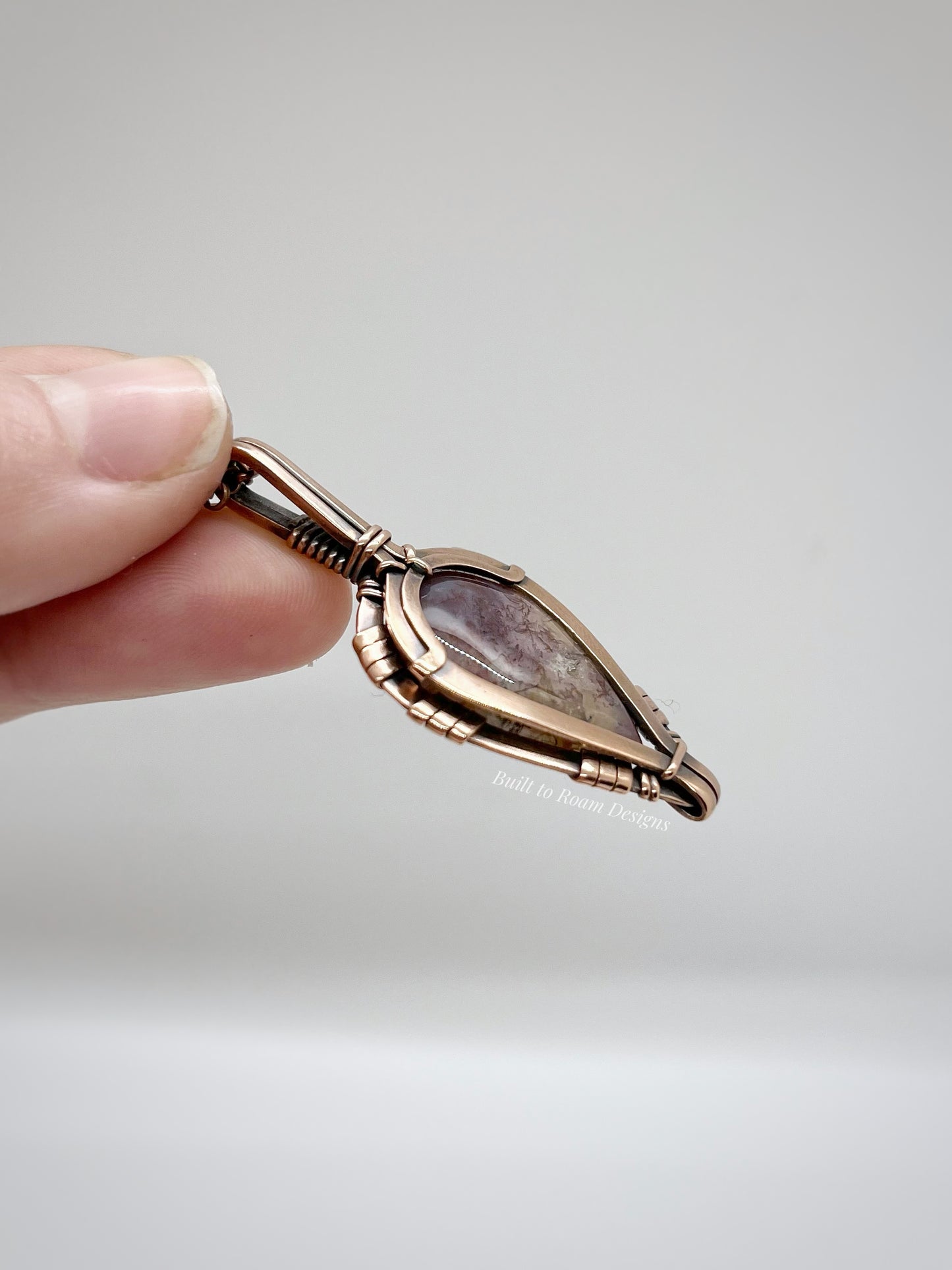 Forest - Purple Moss Agate - Quartz Inclusion
