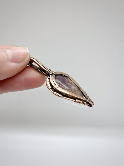 Forest - Purple Moss Agate - Quartz Inclusion