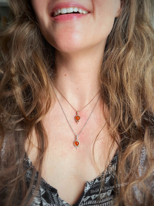 Tiny But Mighty Necklace - Carnelian