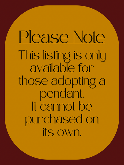 Chain Length Upgrade or Cord Swap for Pendant Adoptions