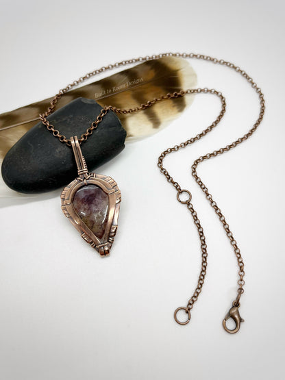 Forest - Purple Moss Agate - Quartz Inclusion