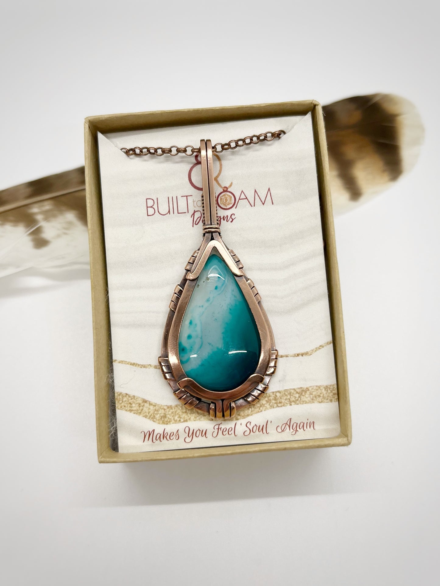 Marina - Color-Enhanced Aqua Banded Agate