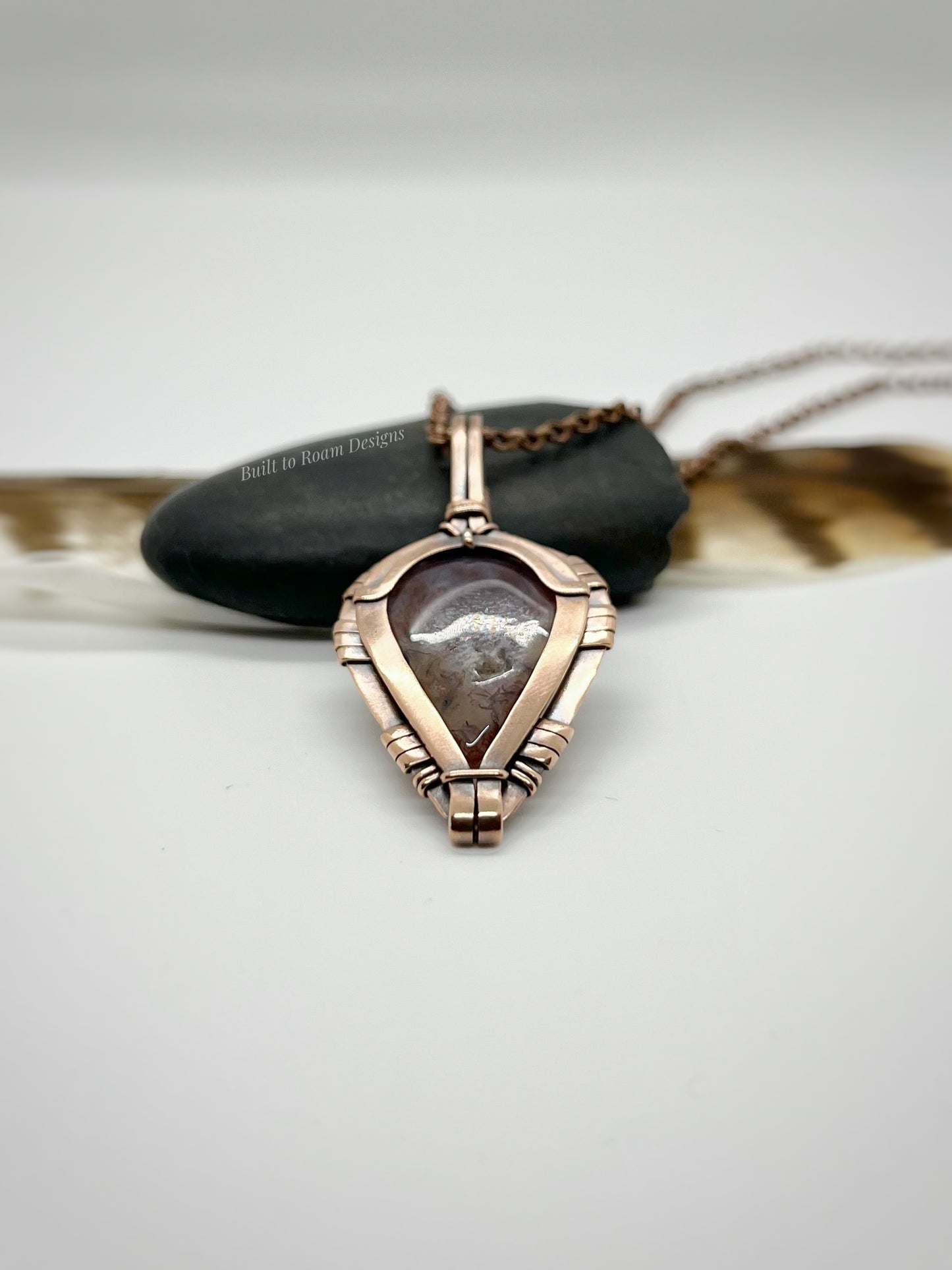 Forest - Purple Moss Agate - Quartz Inclusion