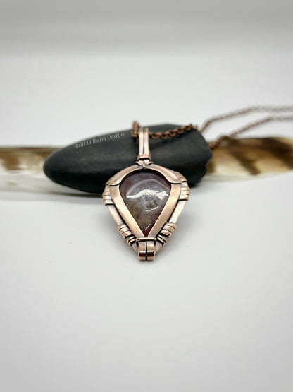 Forest - Purple Moss Agate - Quartz Inclusion