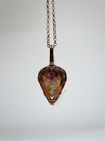 Forest - Purple Moss Agate - Quartz Inclusion