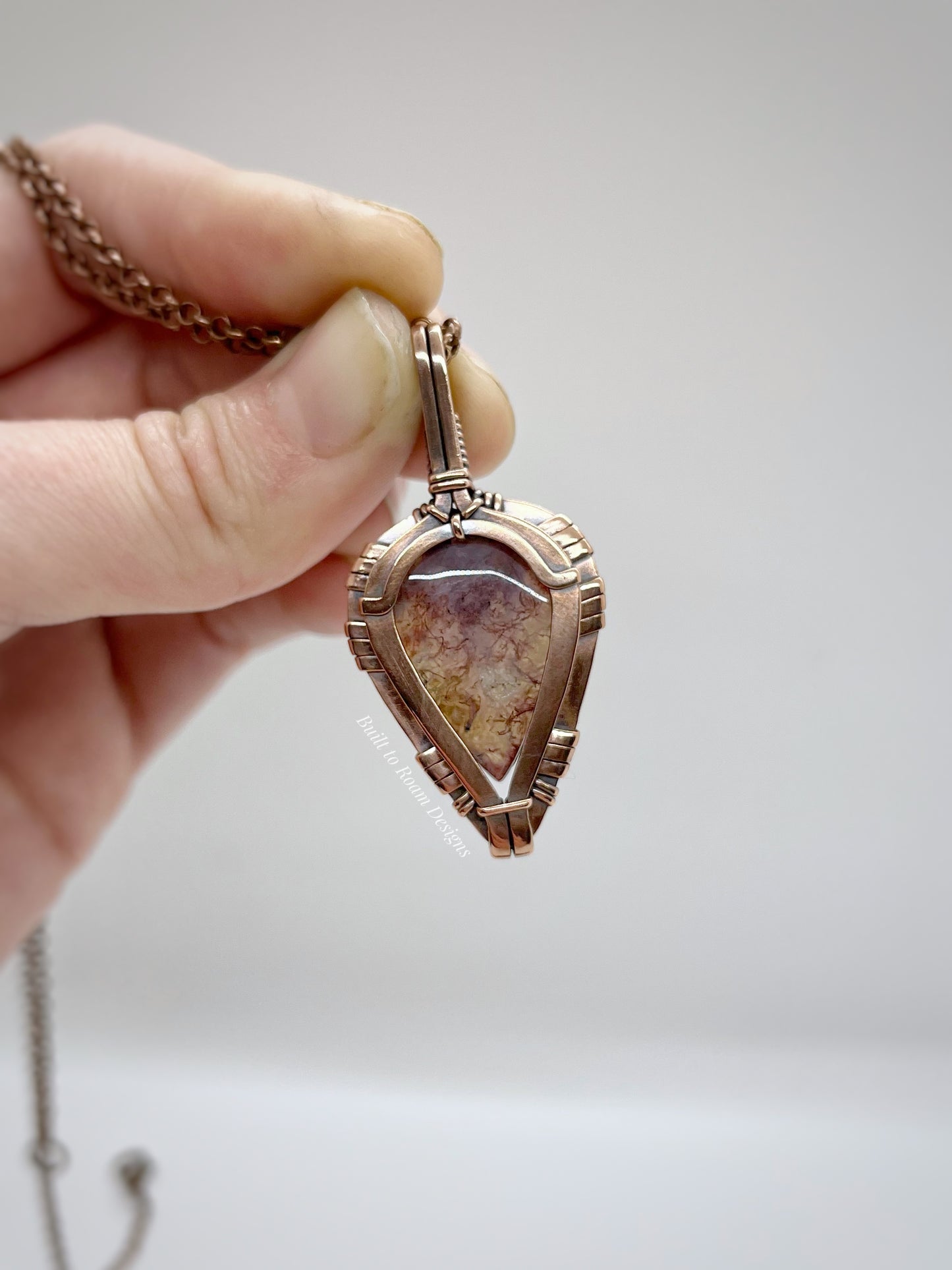 Forest - Purple Moss Agate - Quartz Inclusion