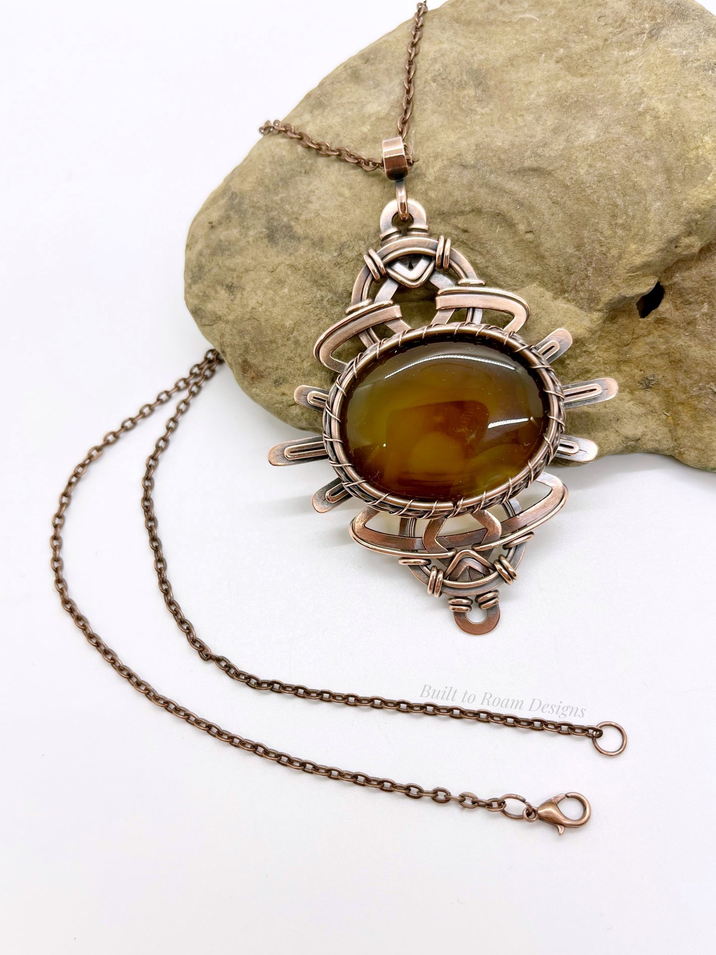 Soleil - Yellow/Orange Onyx Sunburst Necklace