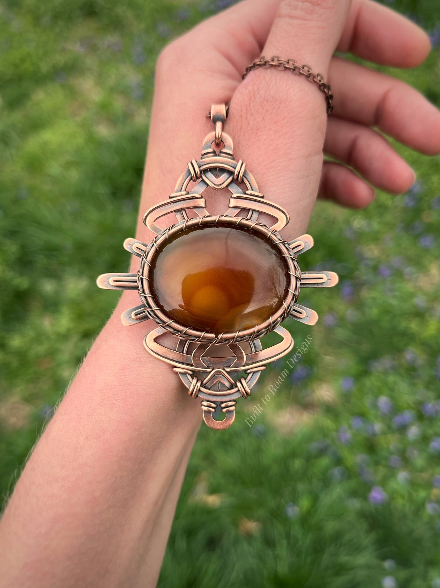 Soleil - Yellow/Orange Onyx Sunburst Necklace