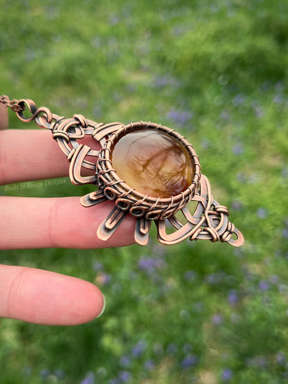 Soleil - Yellow/Orange Onyx Sunburst Necklace