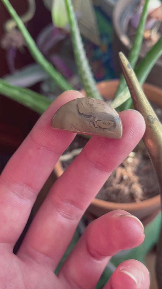 Whimsical Mushroom Pendant - Mookaite Jasper